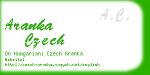 aranka czech business card